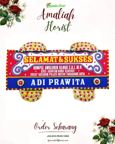 Karangan Bunga Ucapan Selamat batang
