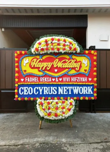 Papan Bunga Pernikahan batang